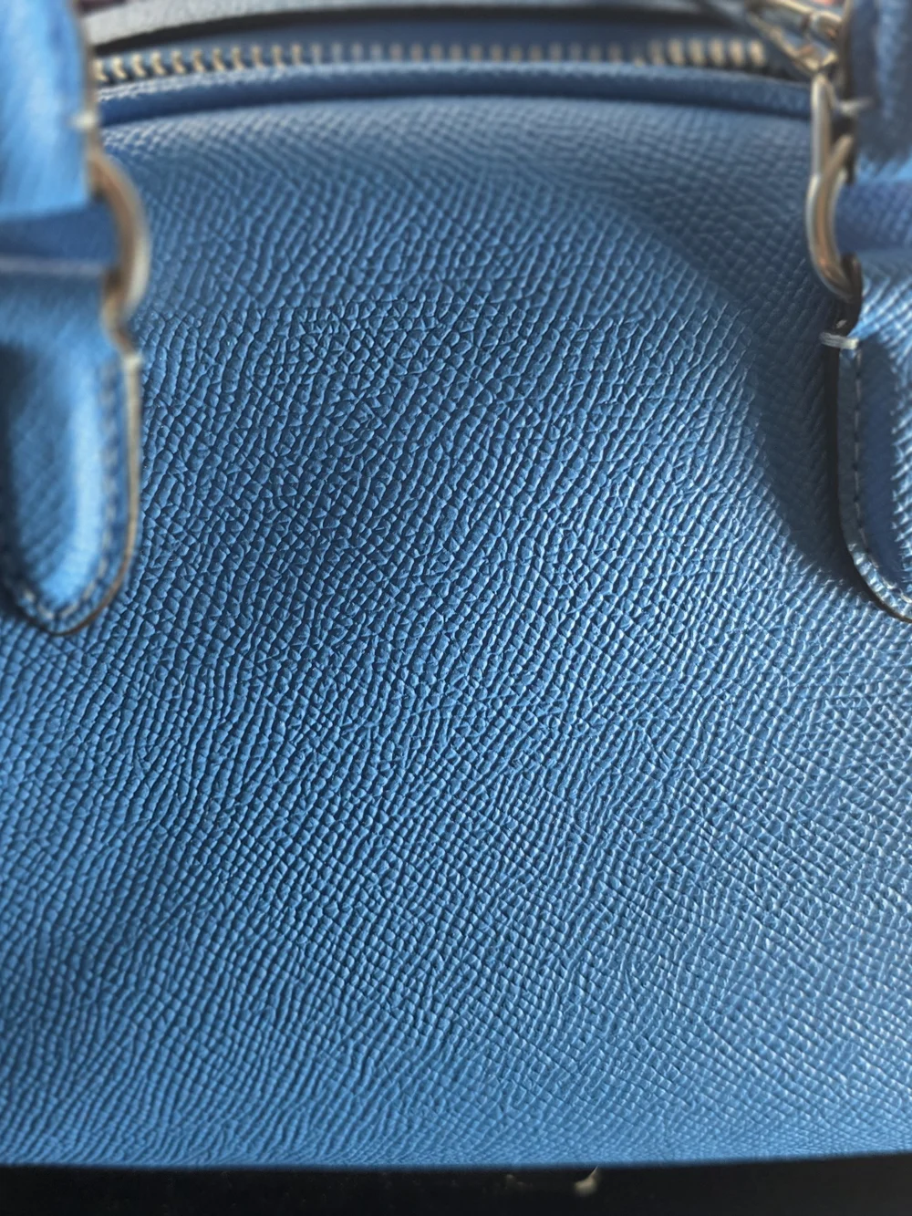 Coach Bright Blue Mini Satchel with Silver Hardware - Picture 2 of 5